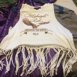 Forever 21 size large white shirt with eagle